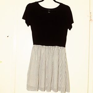 Black and White Plaid Dress from Forever 21